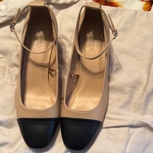 Forever 21 Beige and Black Heels
